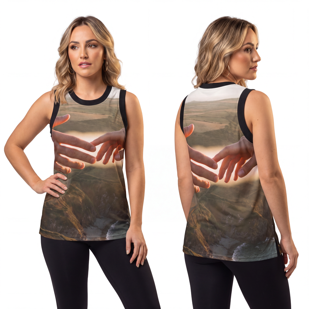 Unisex Basketball Jersey - The Infinite Touch | Ethereal......