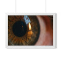 Framed Horizontal Poster - Amber Iris Reflection Fine Art......
