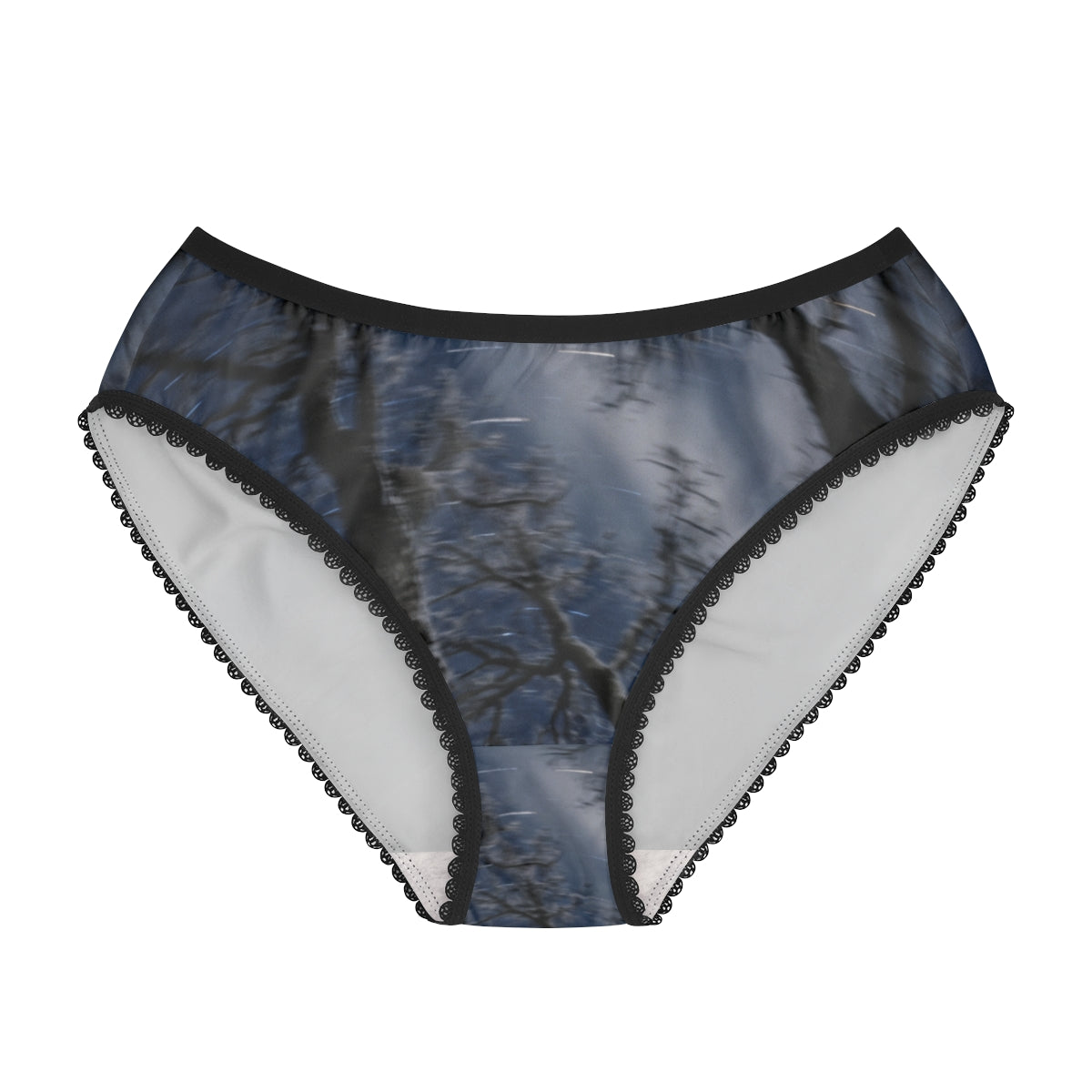 Women's Briefs with Star Trail Forest Night Art