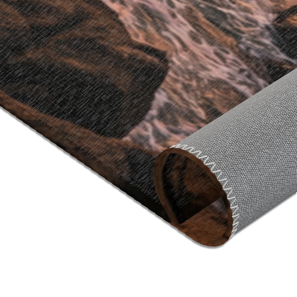 Area Rug - Mystic Sunset Coastline Glow | Echovira Gallery