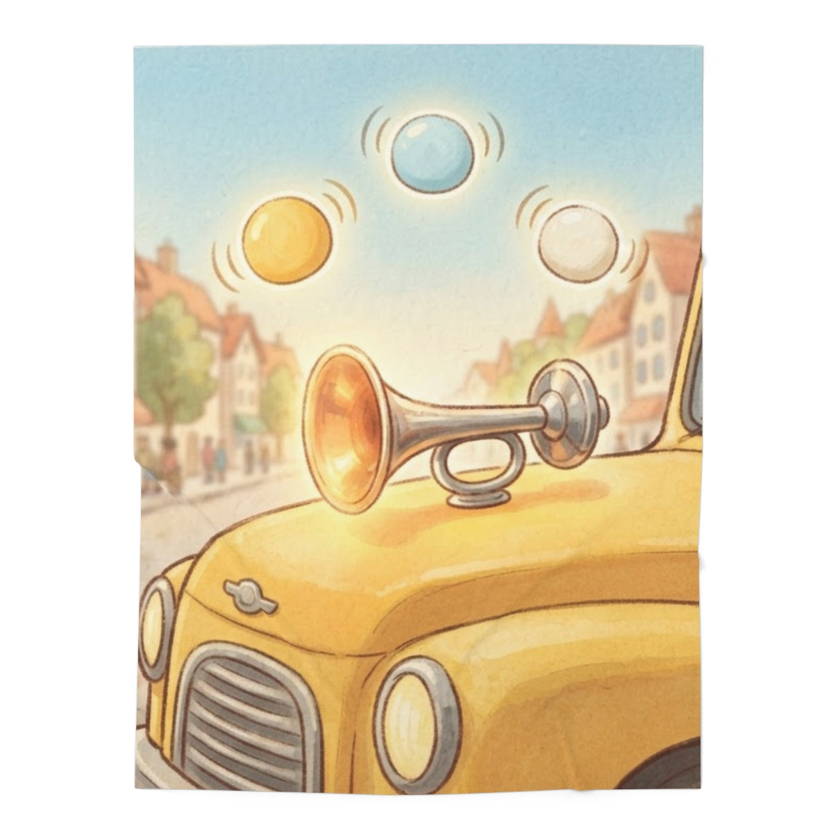 Baby Swaddle Blanket - Storybook Town | Echovira Gallery