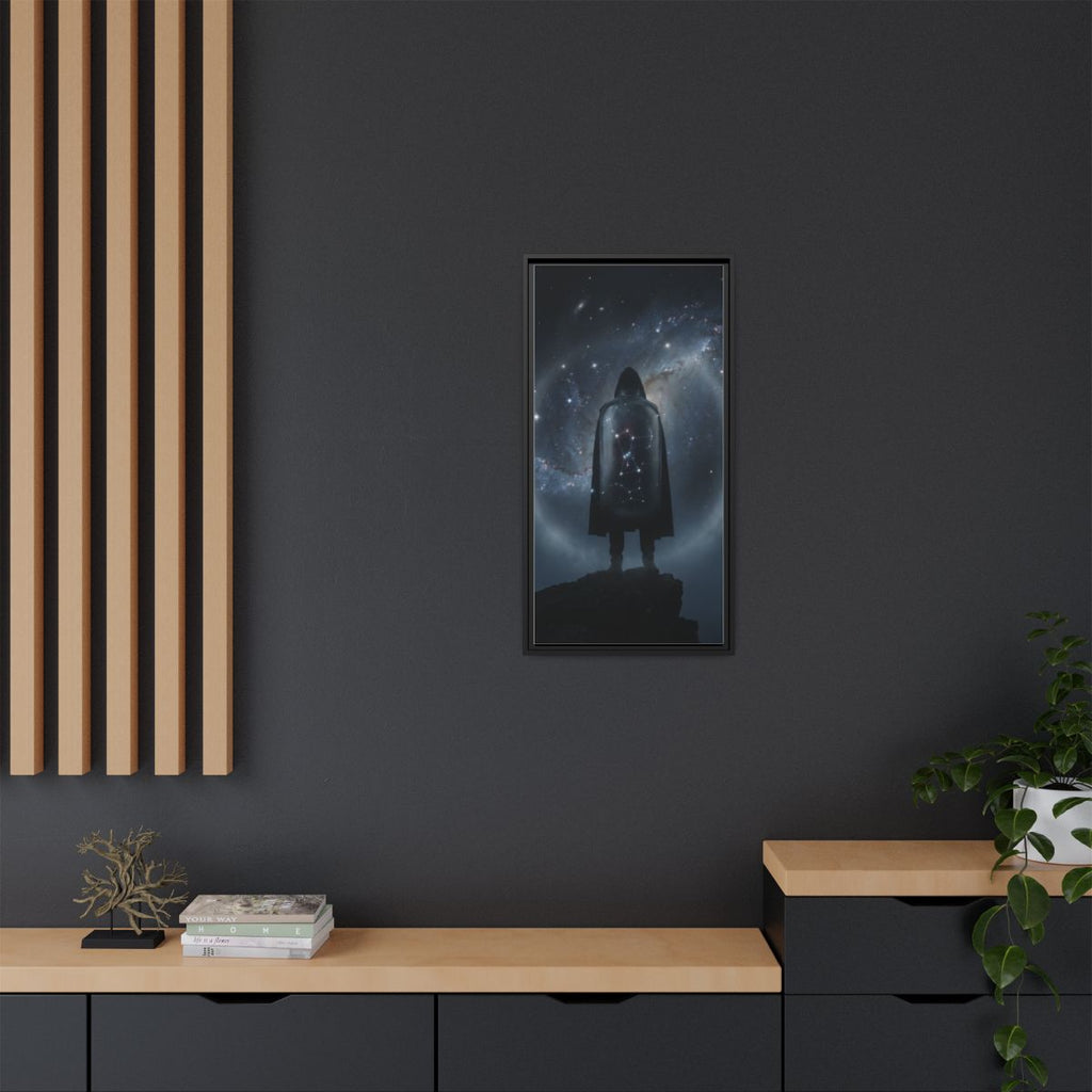 Framed Matte Canvas - Cosmic Sentinel — Black / 1.25" (8×10...