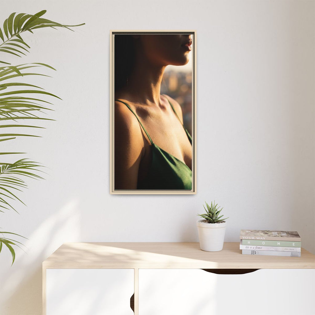Framed Matte Canvas - Sunlit Muse