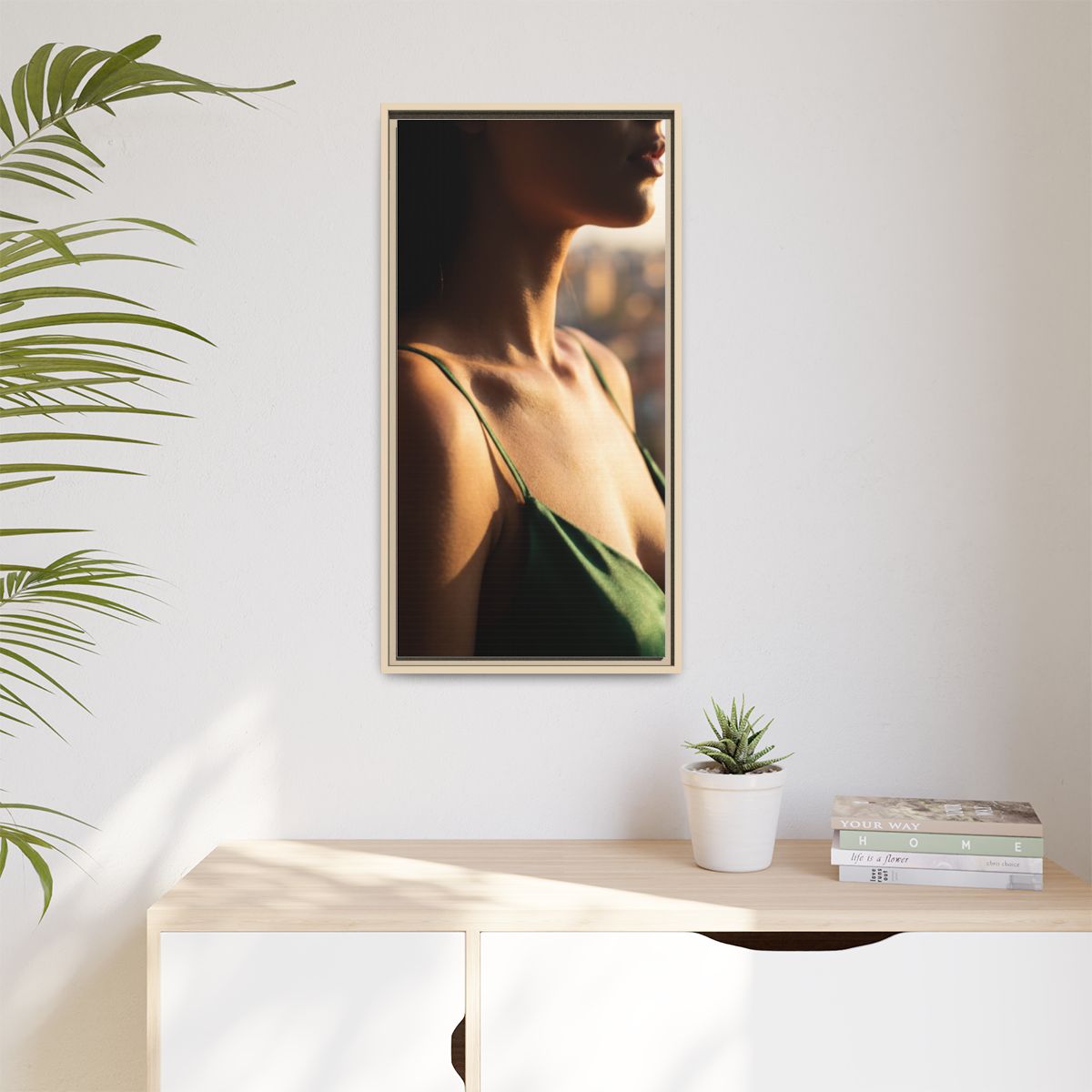 Framed Matte Canvas - Sunlit Muse