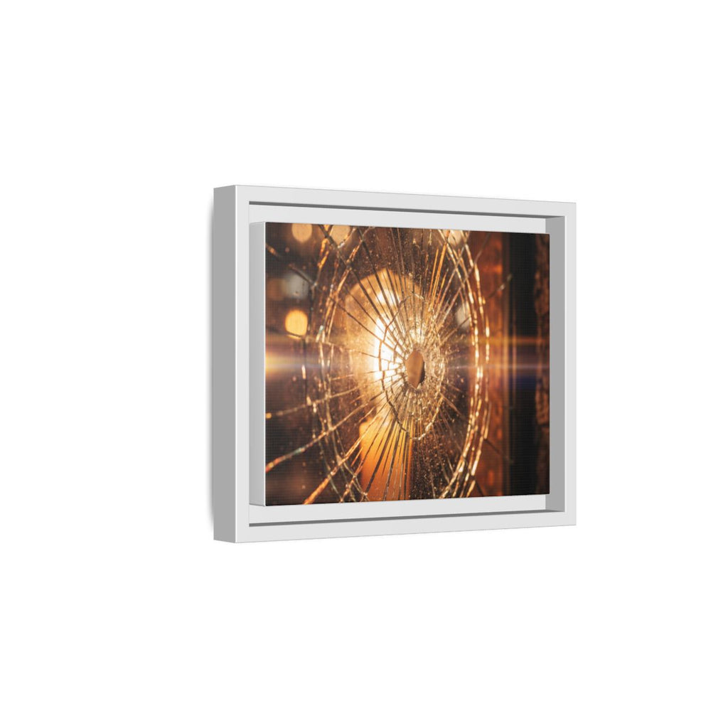Framed Matte Canvas - Shattered Glass