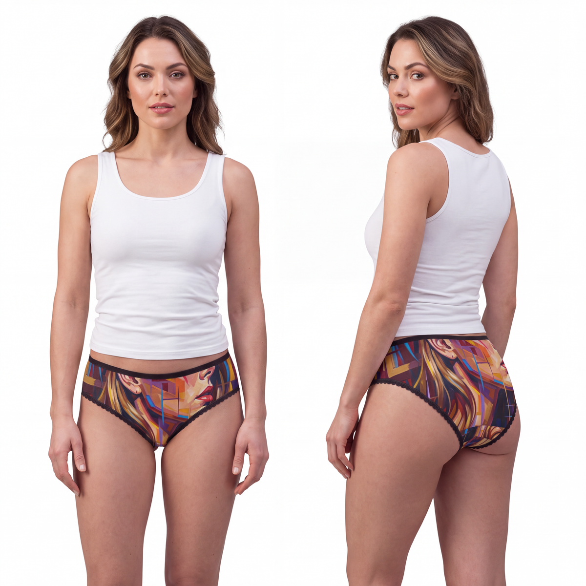 Women's Briefs - Shattered Elegance | Echovira Gallery