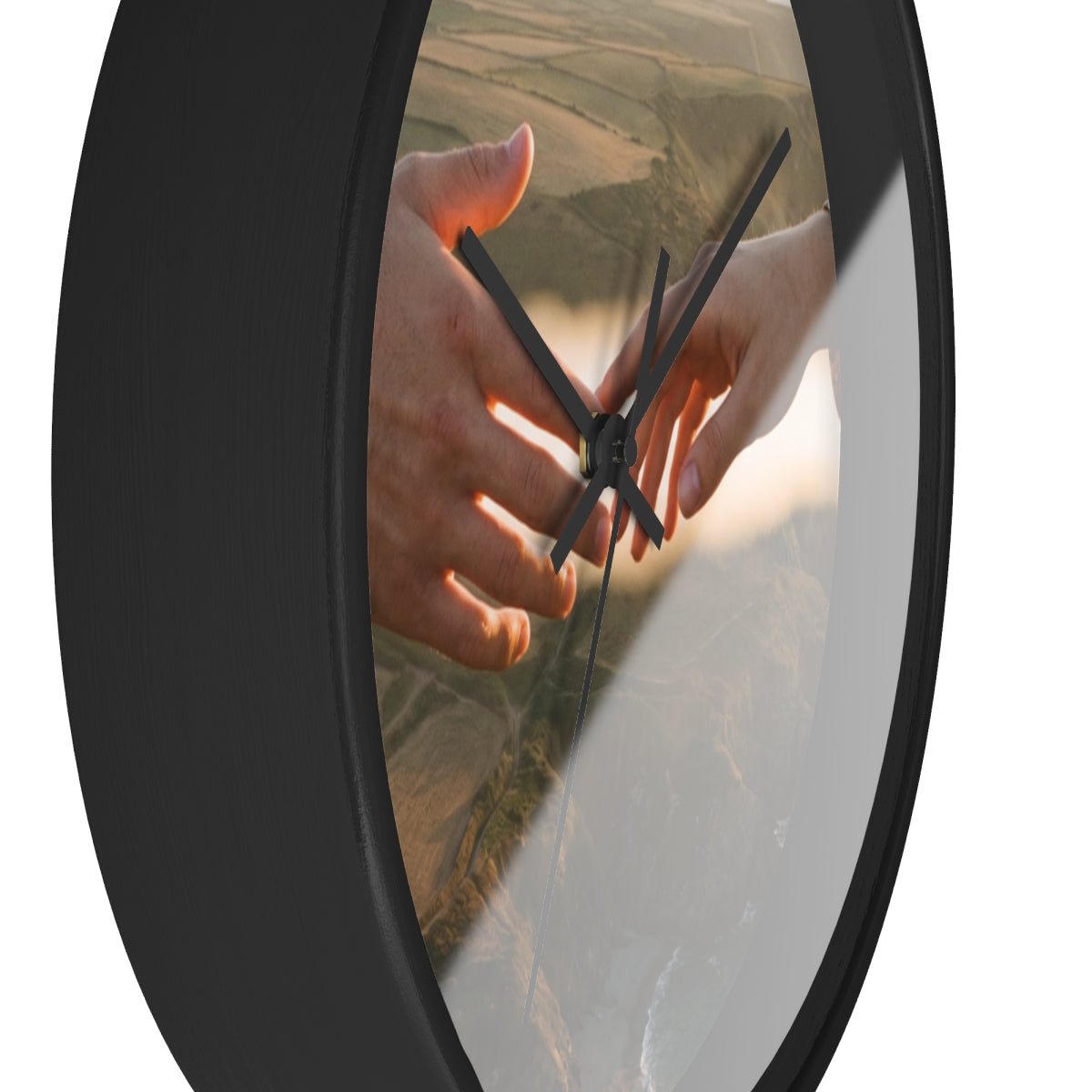 Wall Clock - The Infinite Touch | Ethereal Coastal Art |...