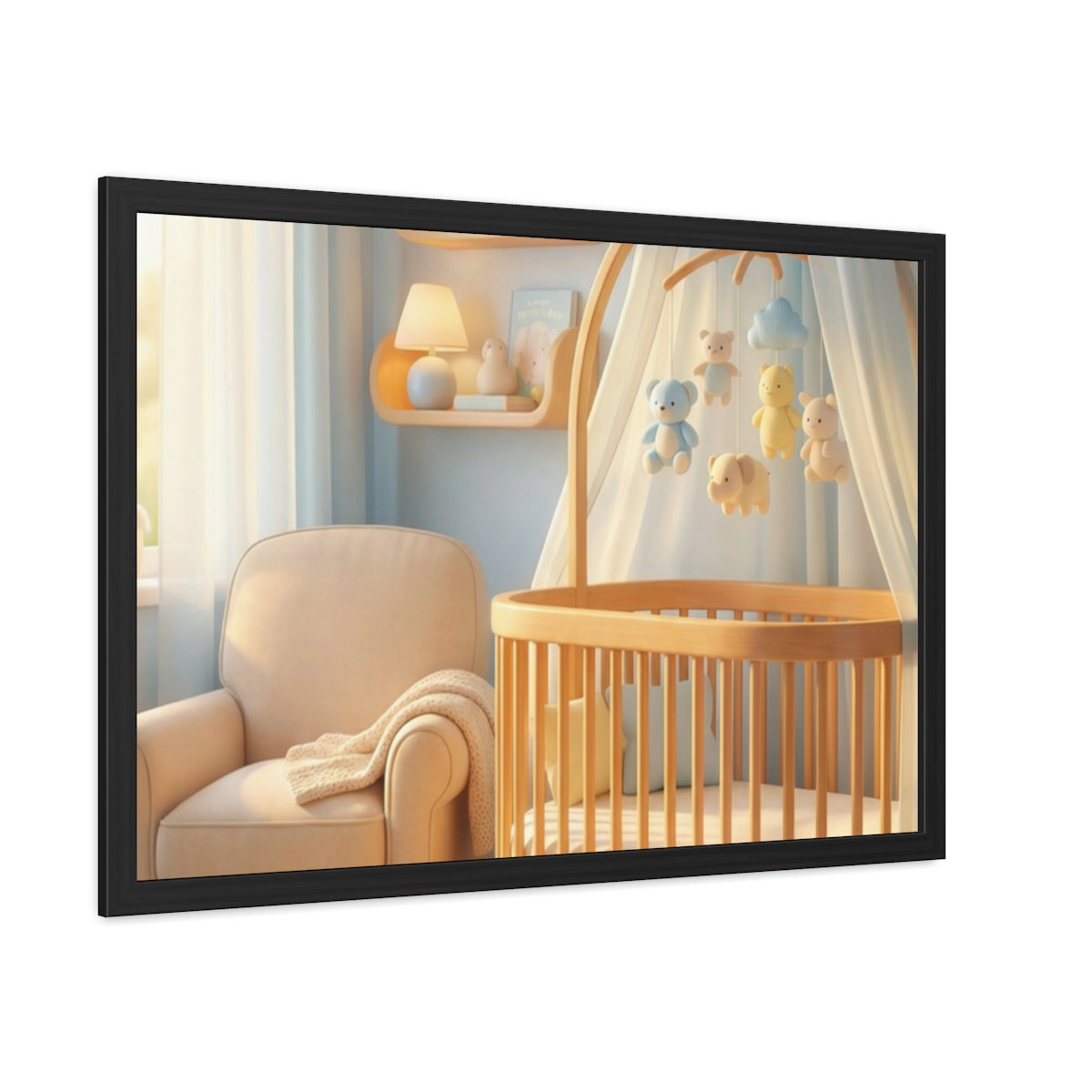 Serene Nursery Framed Posters - Room Decor — Landscape