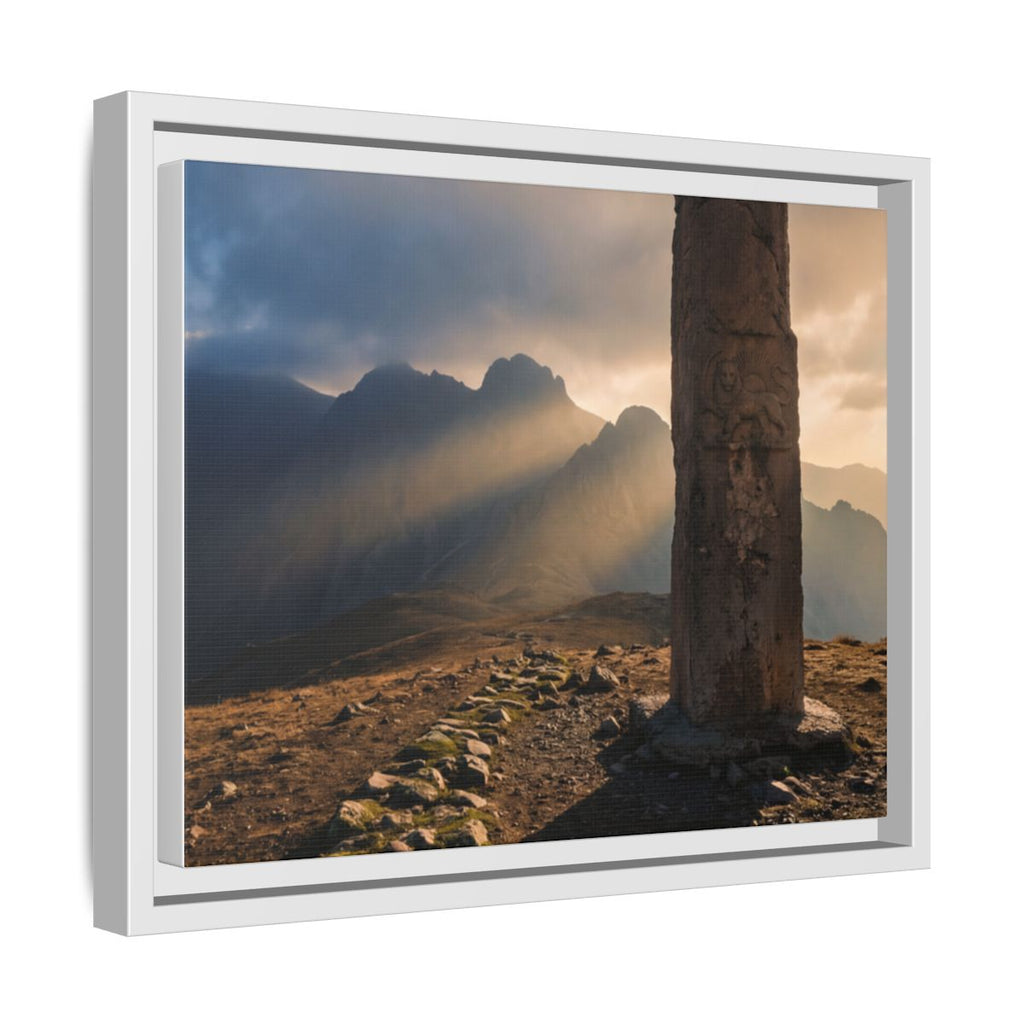 Framed Matte Canvas - Sun Peak