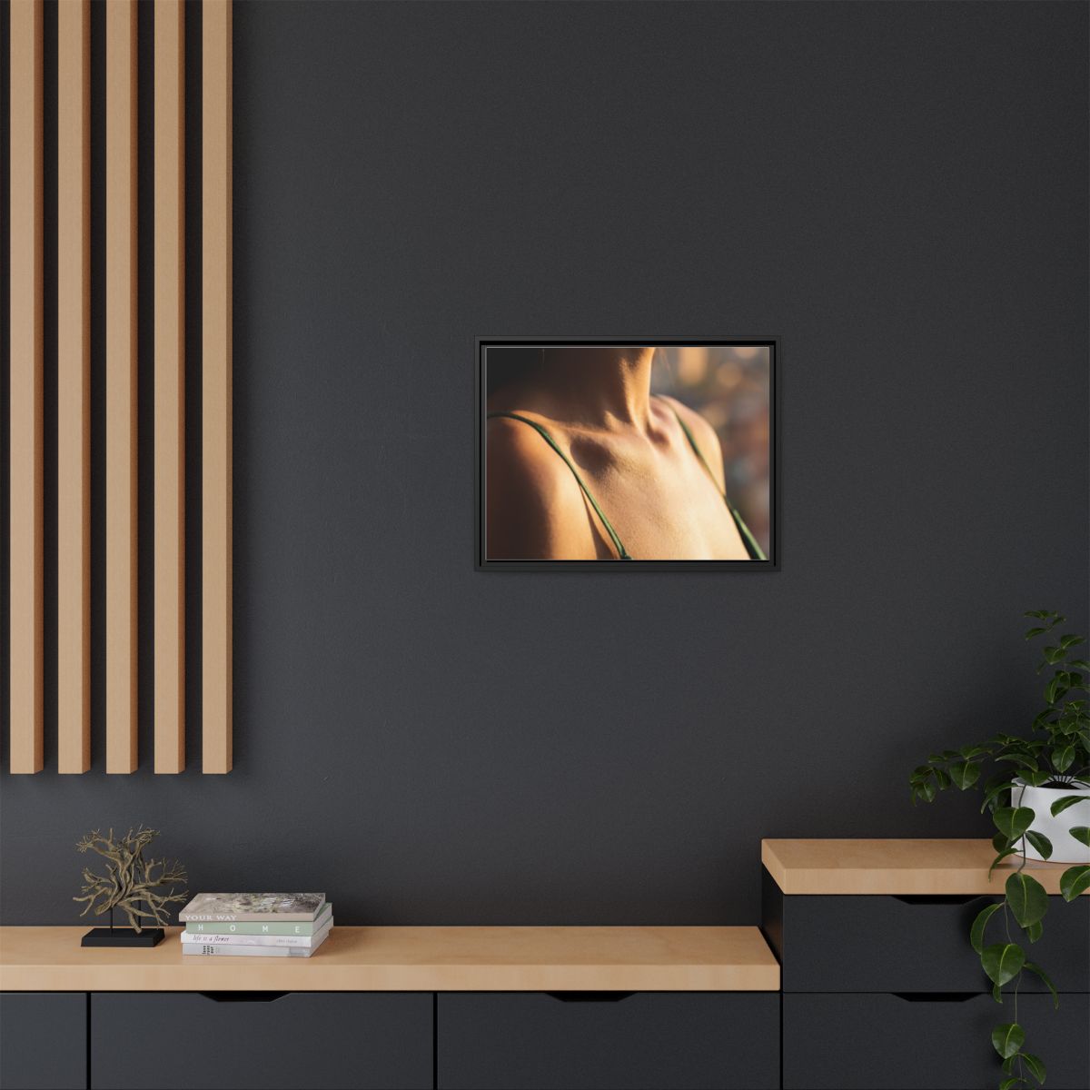 Matte Canvas Framed - Golden Hour Portrait — Black / 1.25"