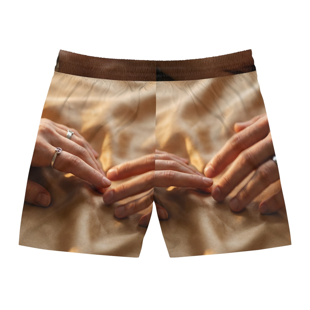 Men's Mid-Length Swim Shorts - Golden Sunset | Echovira...
