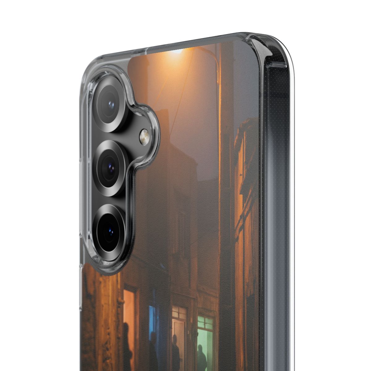 Clear Impact-Resistant Case - Night Alley iPhone Glow |...
