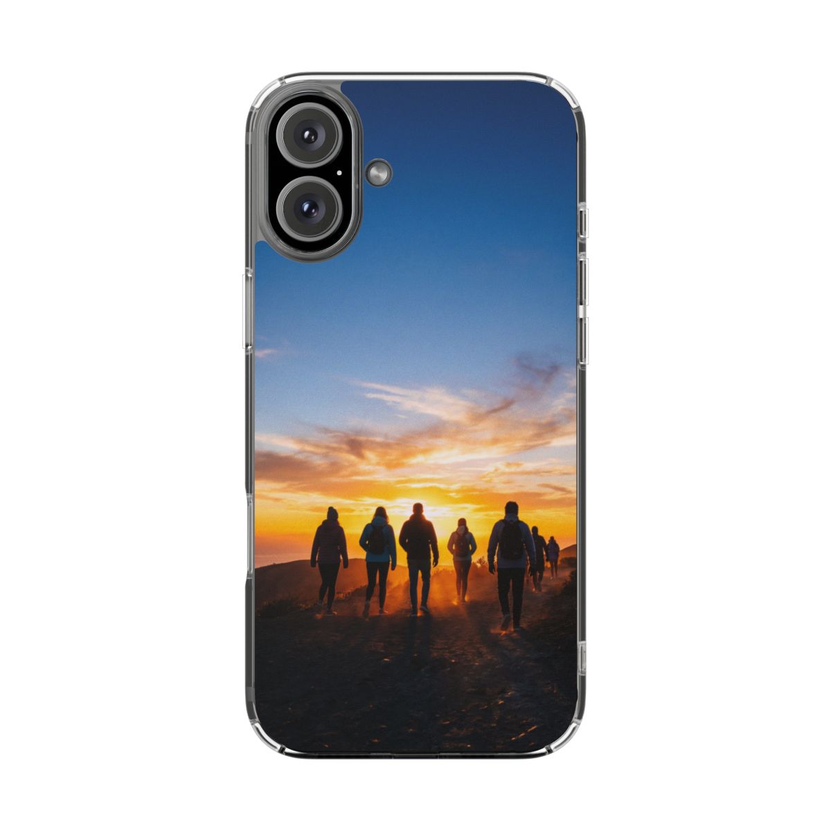 Clear Impact-Resistant Cases - Clear Phone Case - Sunset...