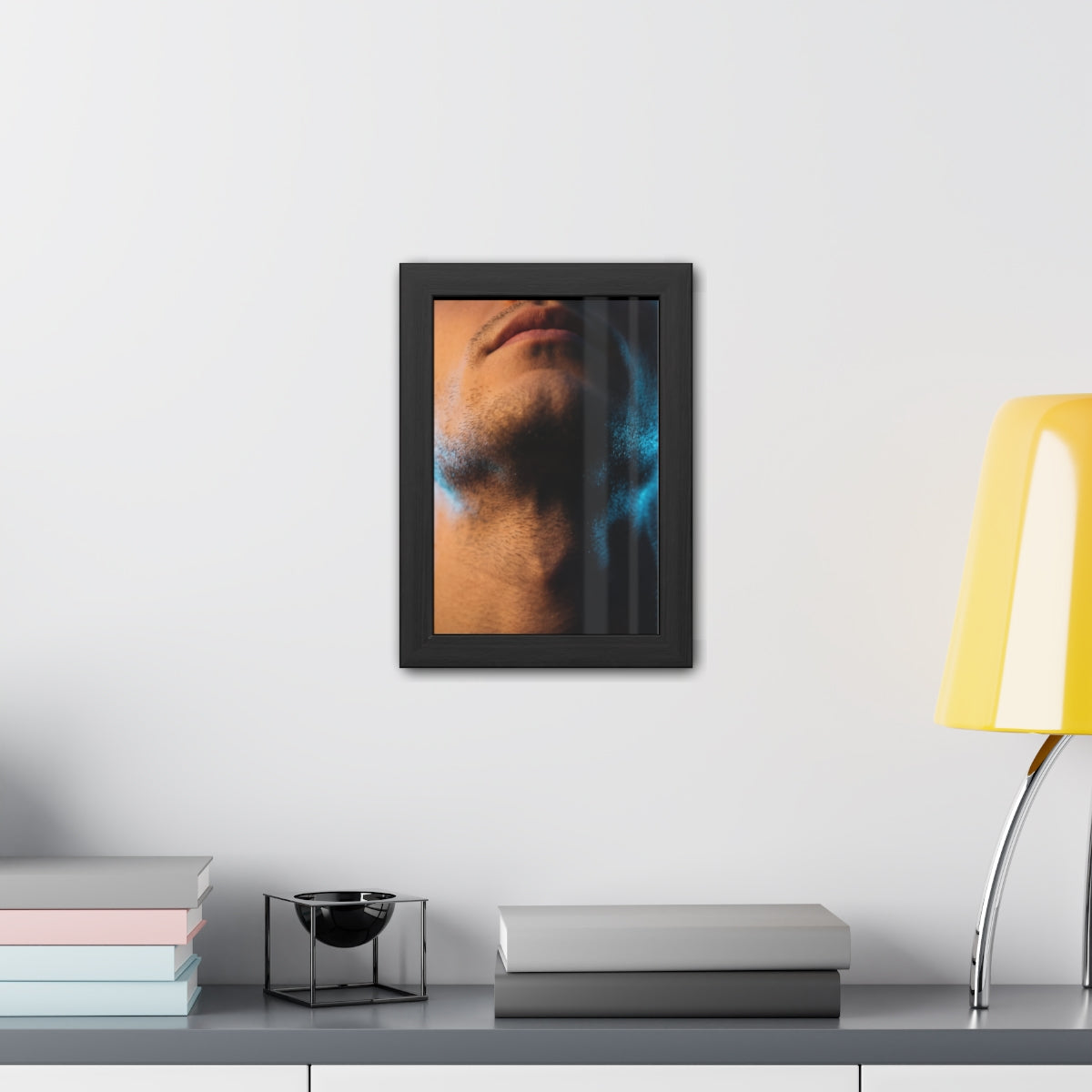Framed Posters - Neon Shadows Cinematic Portrait Art (8×10...
