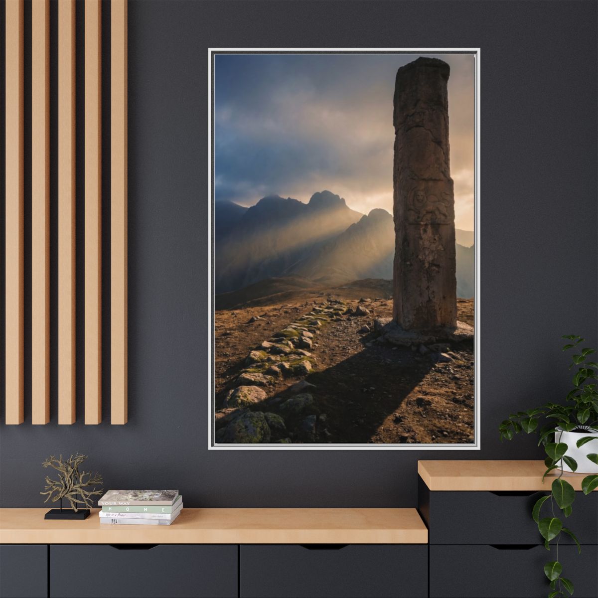 Matte Canvas, Framed - Mystic Monolith Ancient Persian... |...