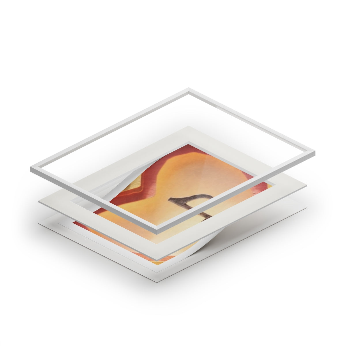 Fine Art Print - Melodic Heart Passepartout — Landscape... |...