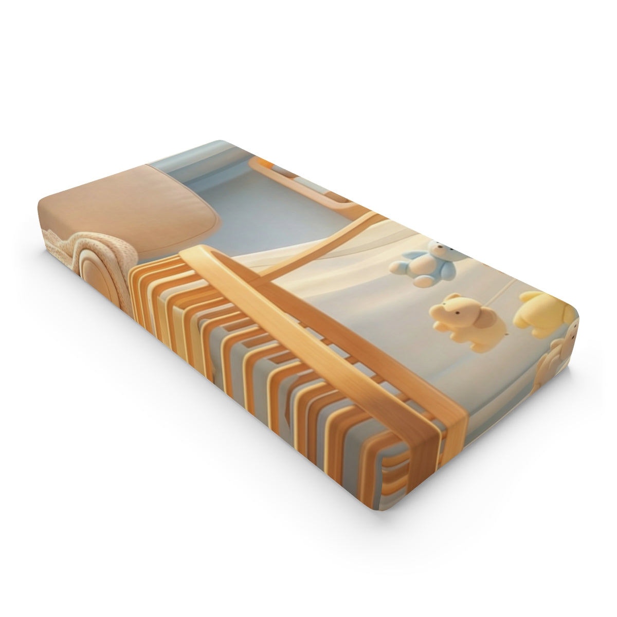 Baby Changing Pad Cover - Serene Nursery Detail