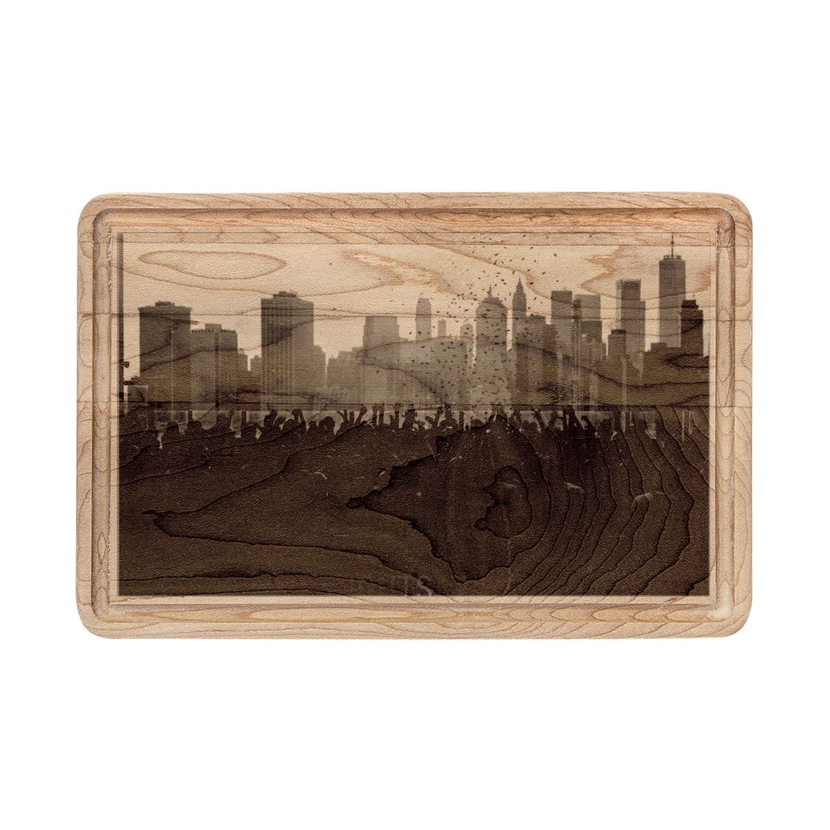 Wooden Cutting Board - City Lights Festival | Echovira...