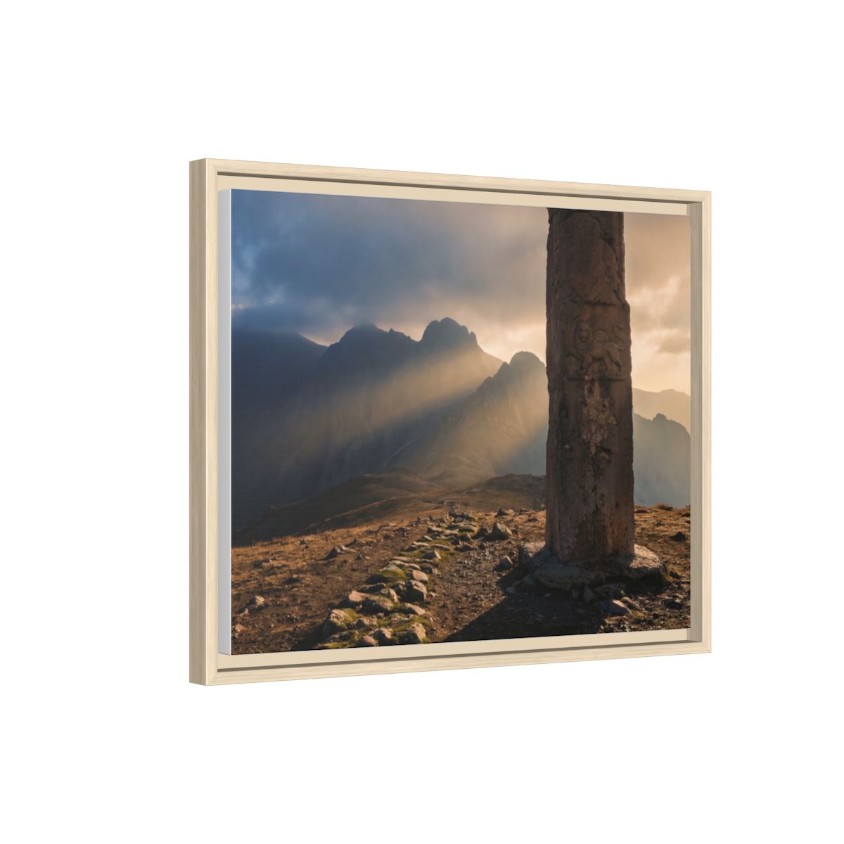 Framed Matte Canvas - Sun Peak