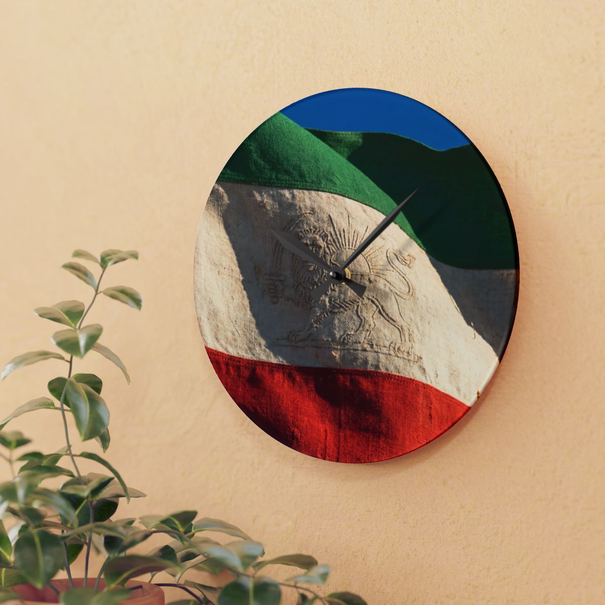 Acrylic Wall Clock - Vintage Persian