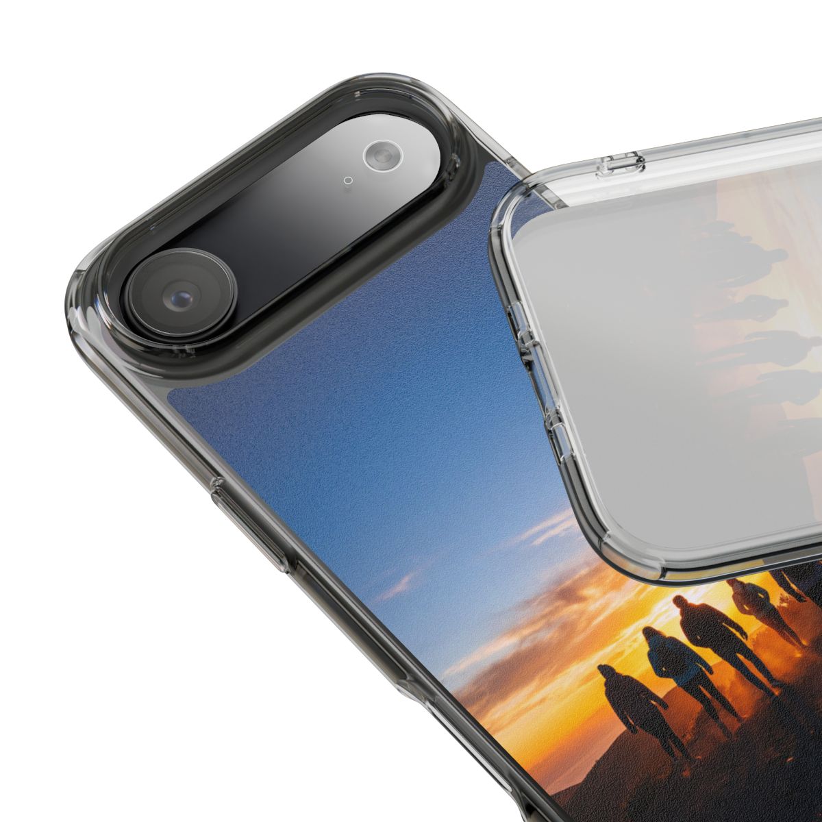 Clear Impact-Resistant Cases - Clear Phone Case - Sunset...