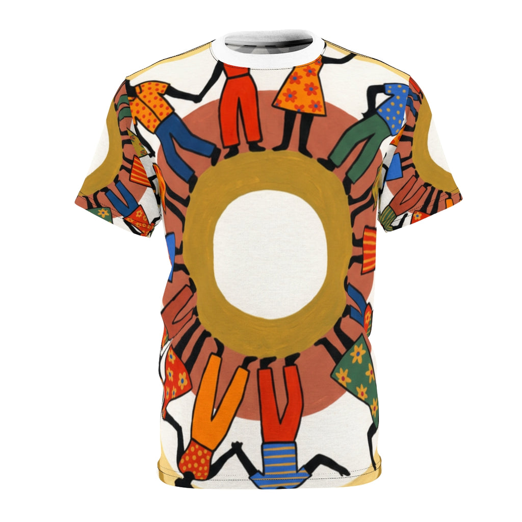Men's Cut & Sew Tee - Unity Mandala Folk Art | Echovira...