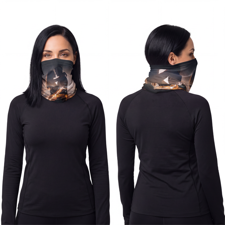 Lightweight Neck Gaiter - Midnight City lights