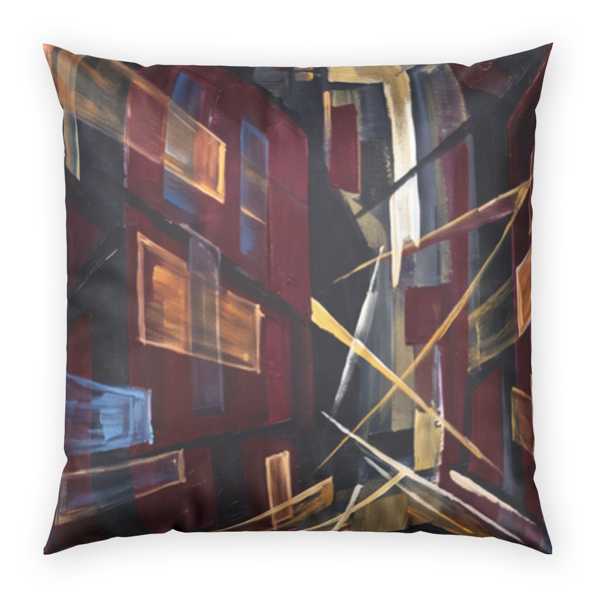 Poly Velvet Pillow - Urban Horizon | Echovira Gallery