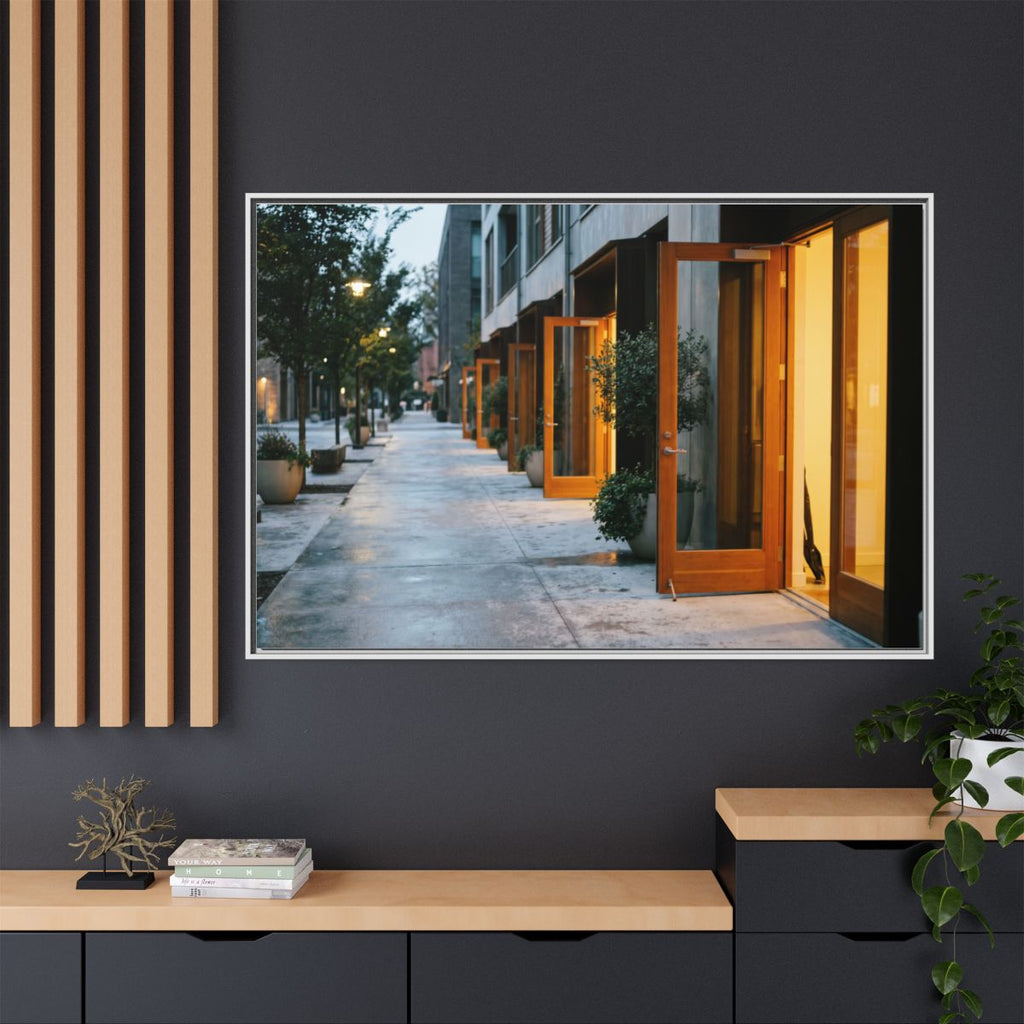 Matte Canvas, Framed - Twilight Promenade (10×8, 12×9... |...