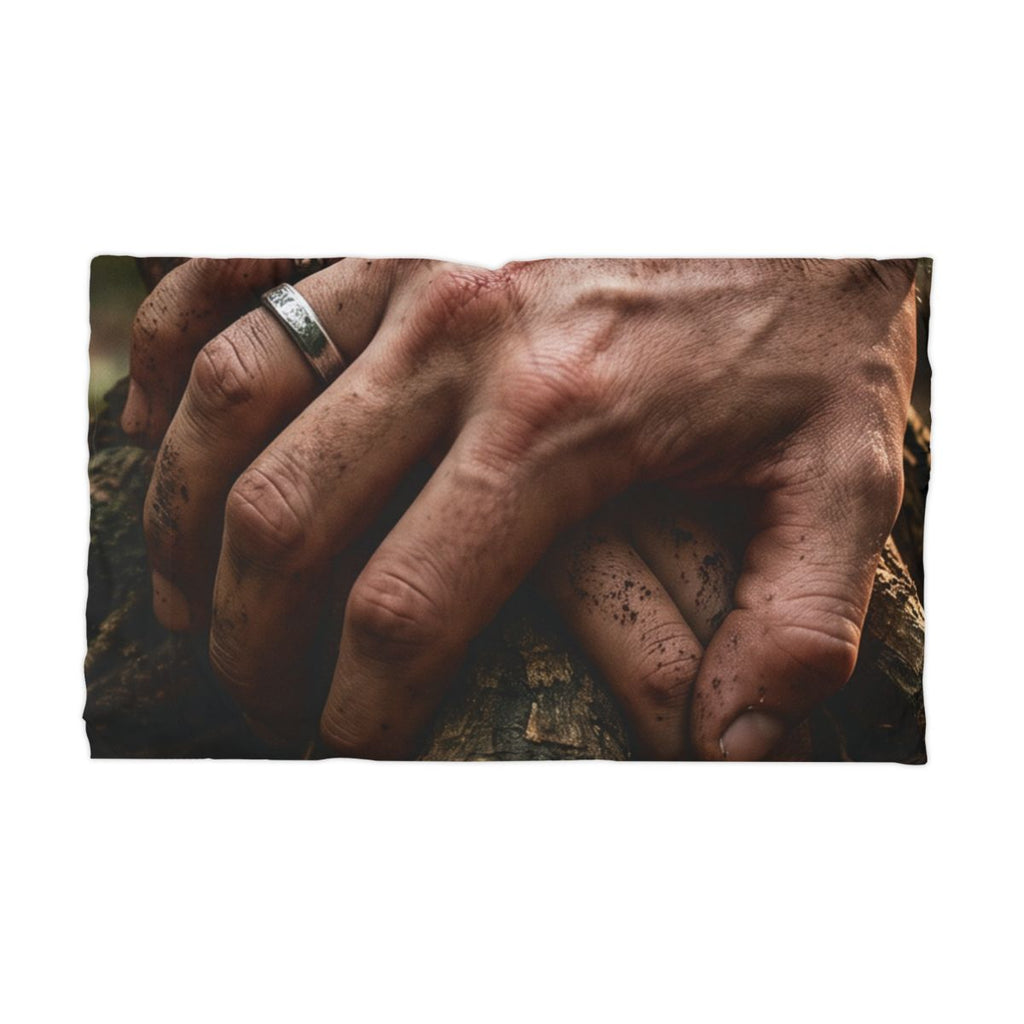 Microfiber Pillowcase with Rooted Forest Hands Art