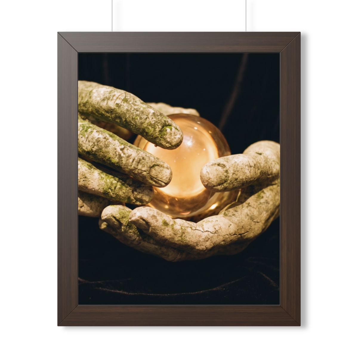 Framed Vertical Poster - Ancient Sight — Walnut (11×14... |...