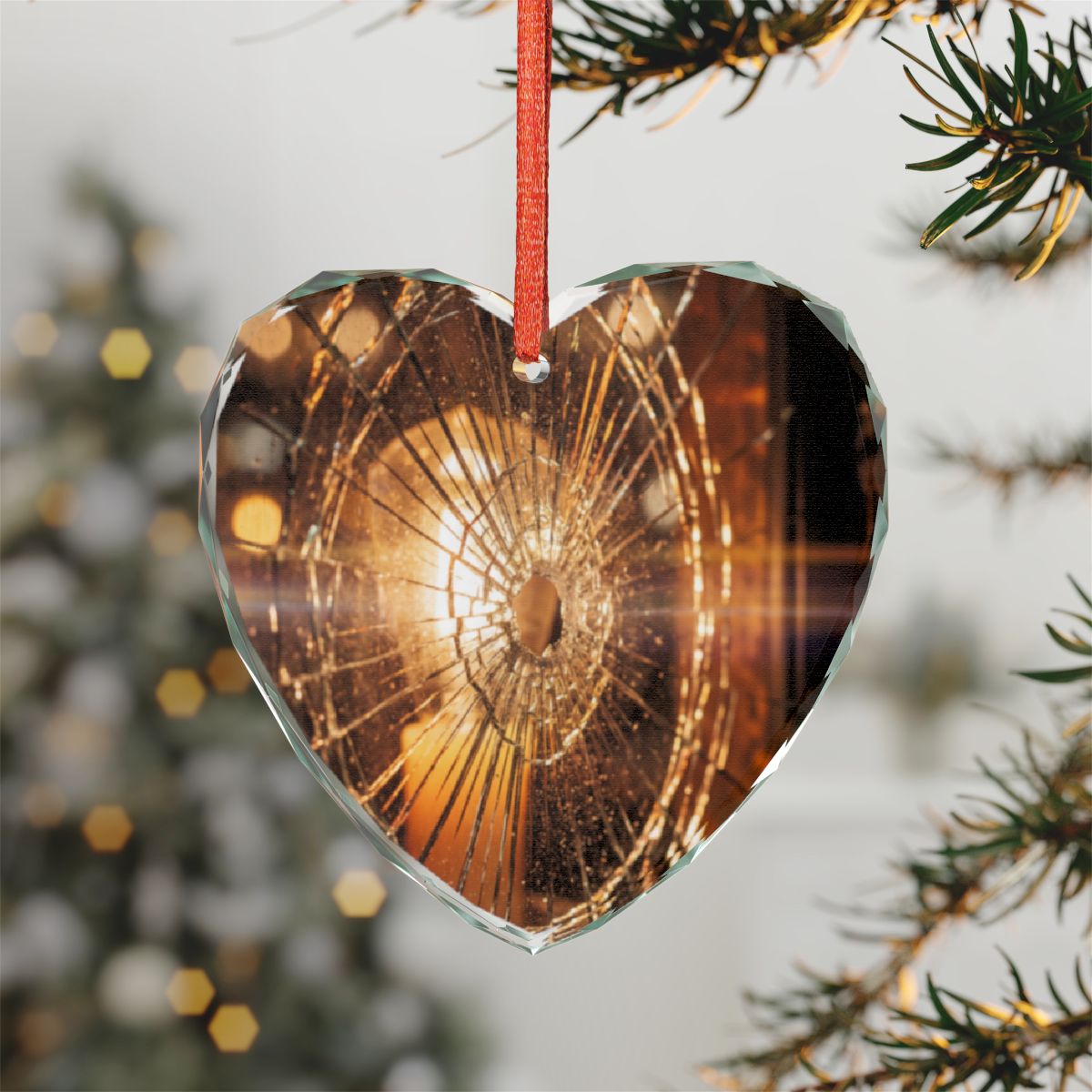 Crystal Glass Ornament - Shattered Light