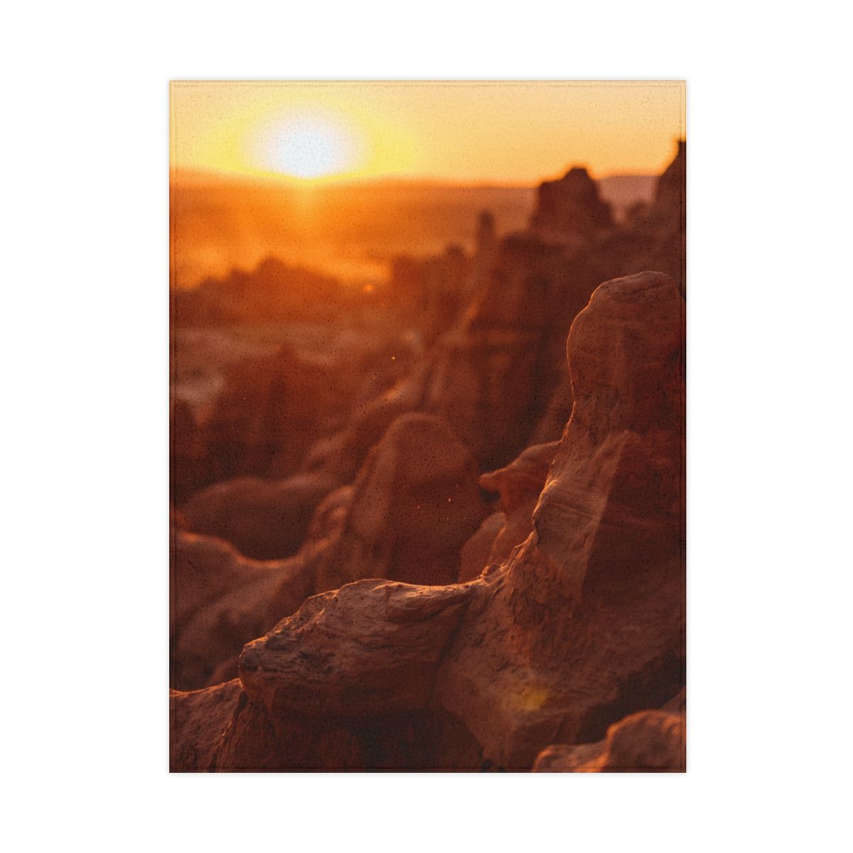 Desert Sunset Canyon Toddler Blanket