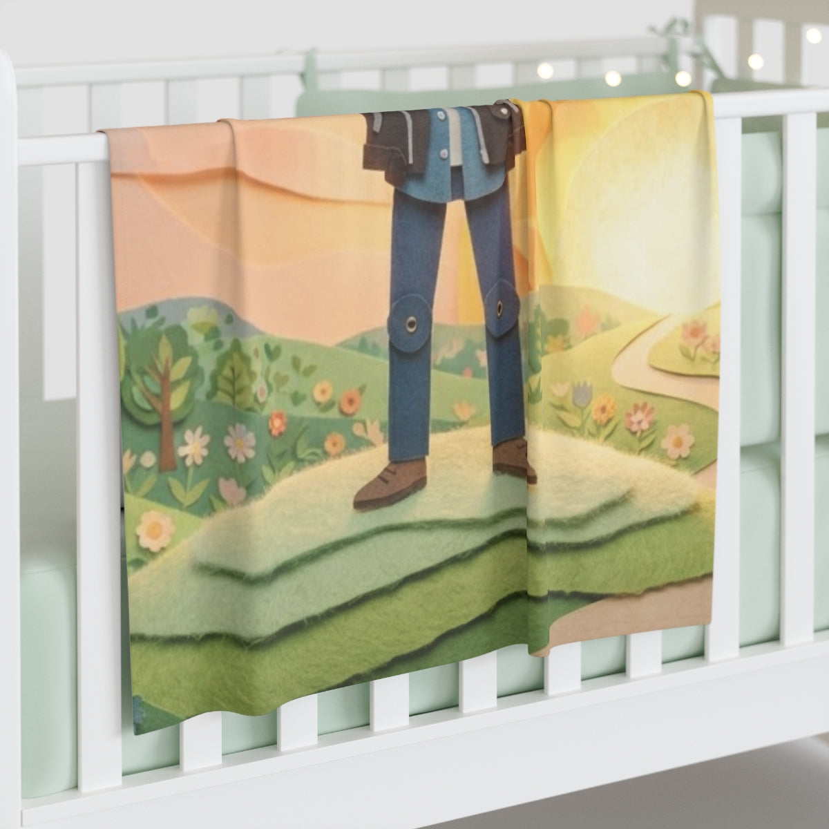 Baby Swaddle Blanket - Sunny Hills | Echovira Gallery