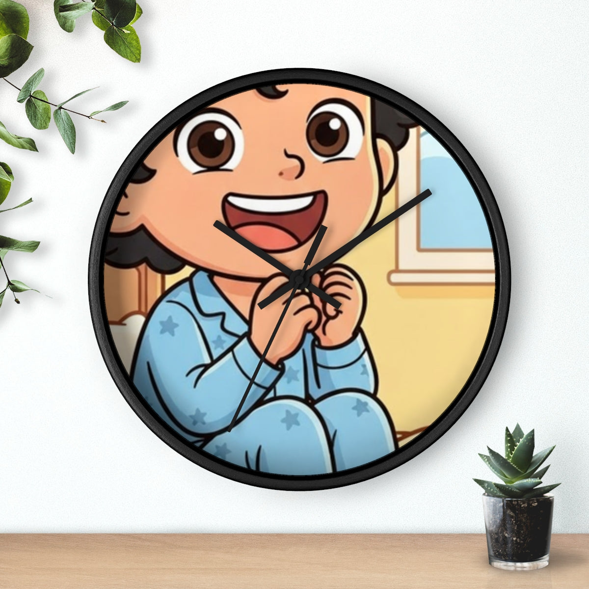 Wall Clock - Good Morning Sunshine Boy | Echovira Gallery