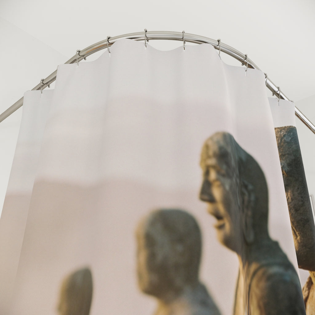Shower Curtain - Zen Mountain Sanctuary | Echovira Gallery