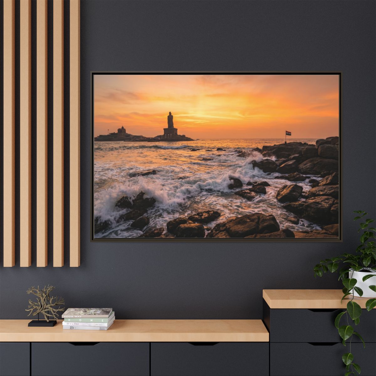 Framed Matte Canvas - Majestic Golden Coast