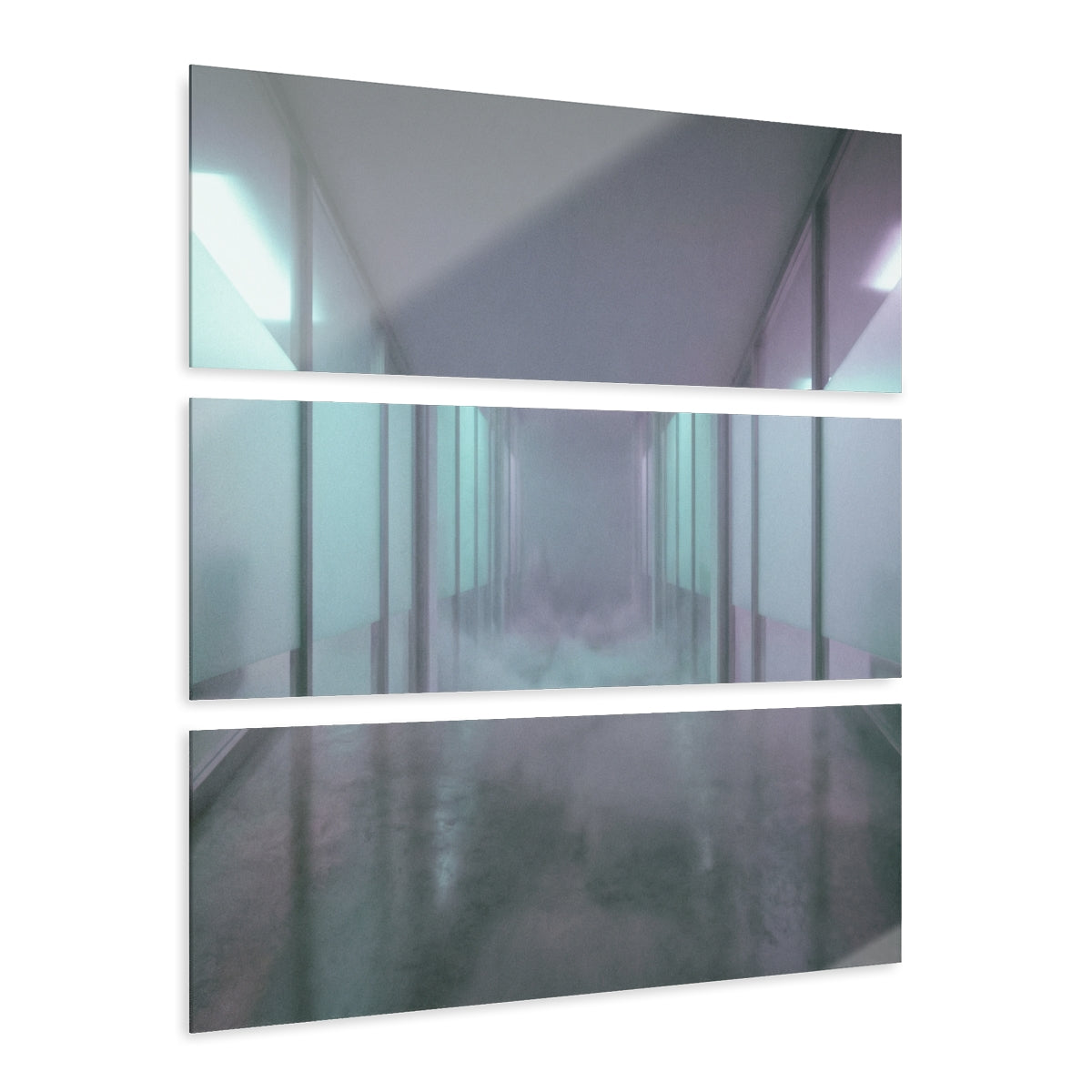 Misty Corridor Acrylic Prints (Triptych) — Landscape |...
