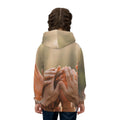 बच्चों की Hoodie - गोल्डन यूनिटी हैंड्स आर्ट