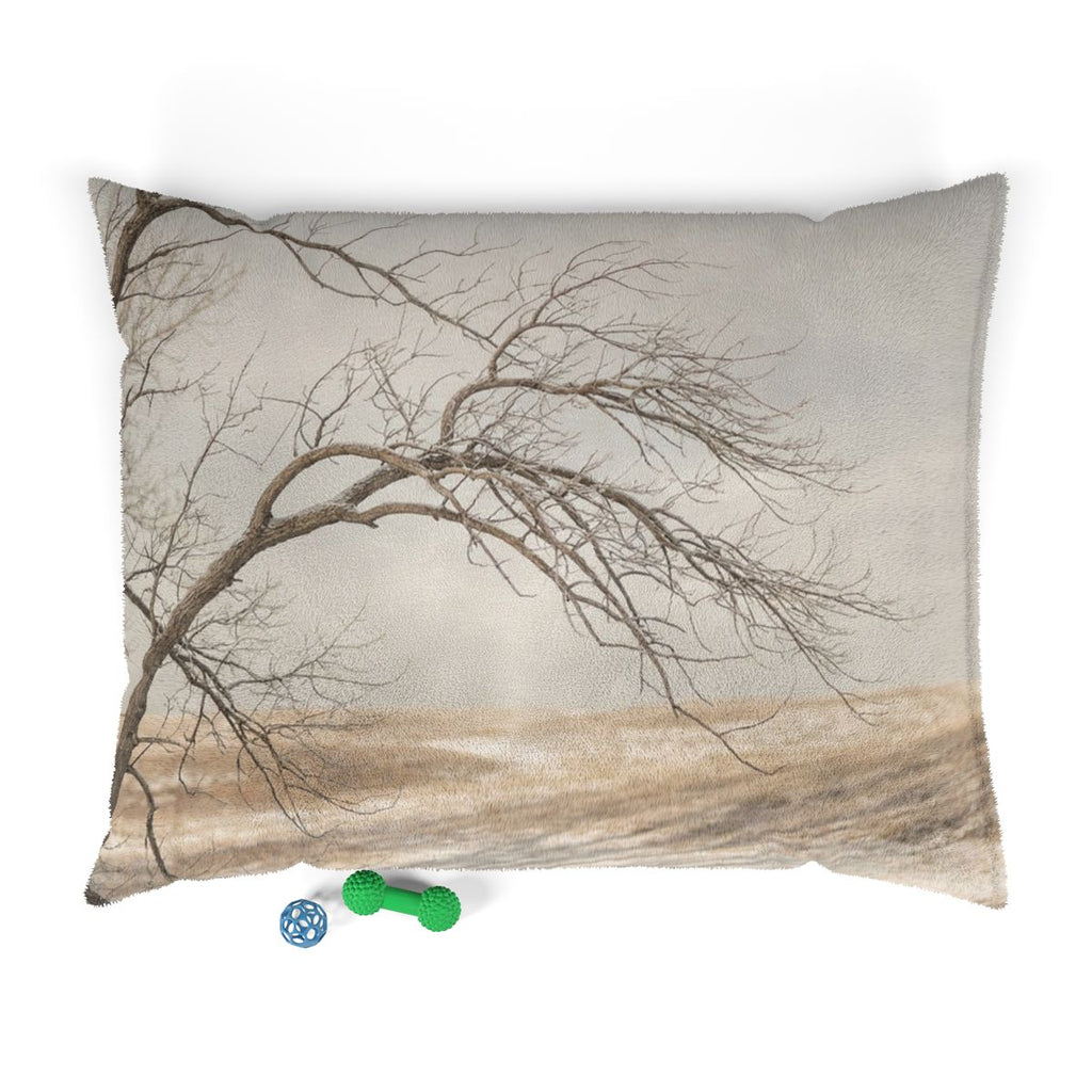 Pet Bed - Winter Branch Solitude Landscape | Echovira...