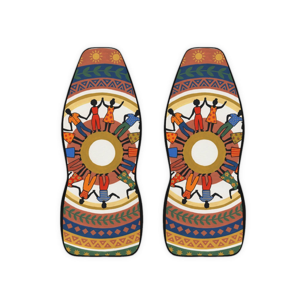 Car Seat Covers - Unity Mandala Folk Art | Echovira Gallery