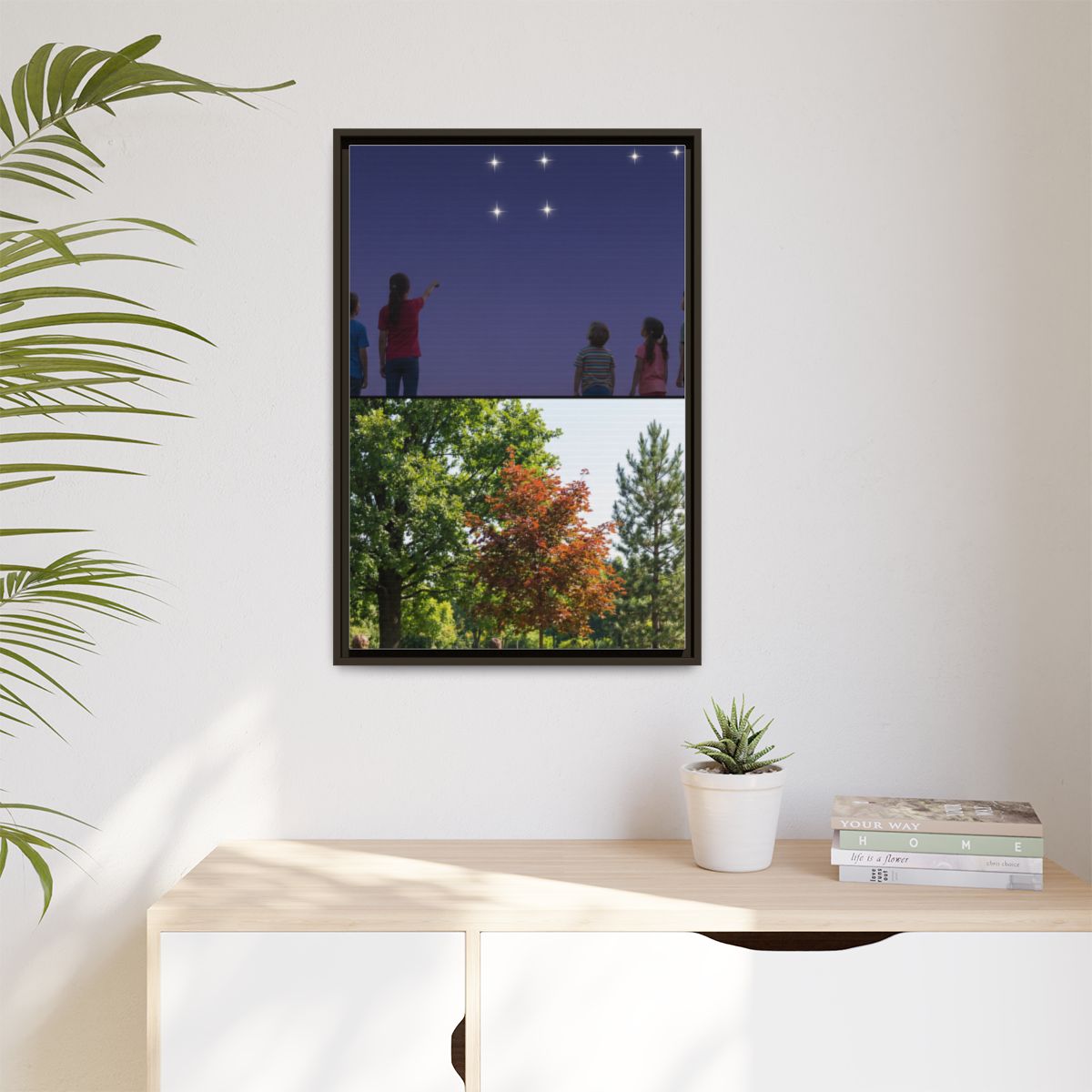 Matte Canvas, Framed - Stardust & Forest Discovery —... |...