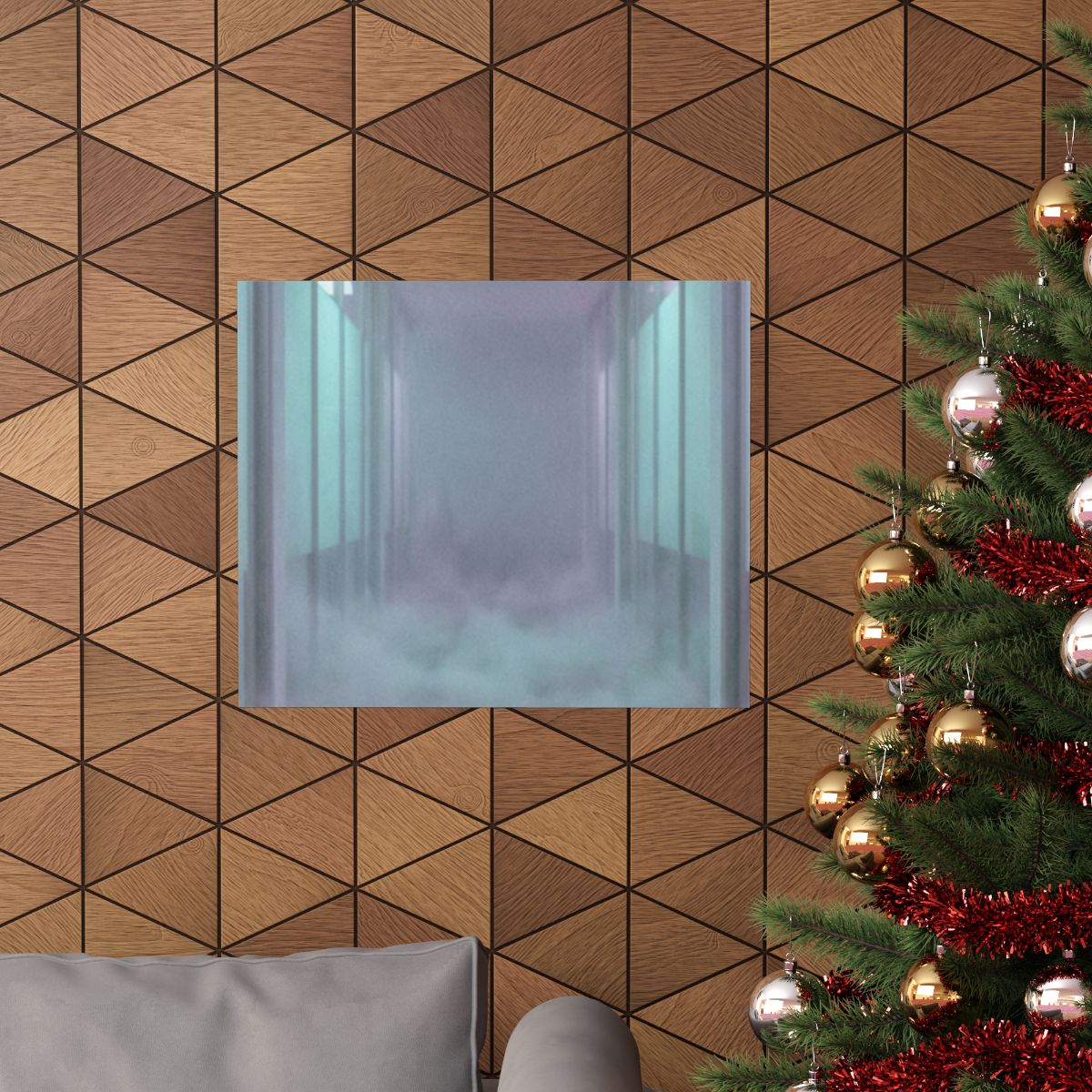 Matte Horizontal Posters - Liminal Corridor Fog Art Print......