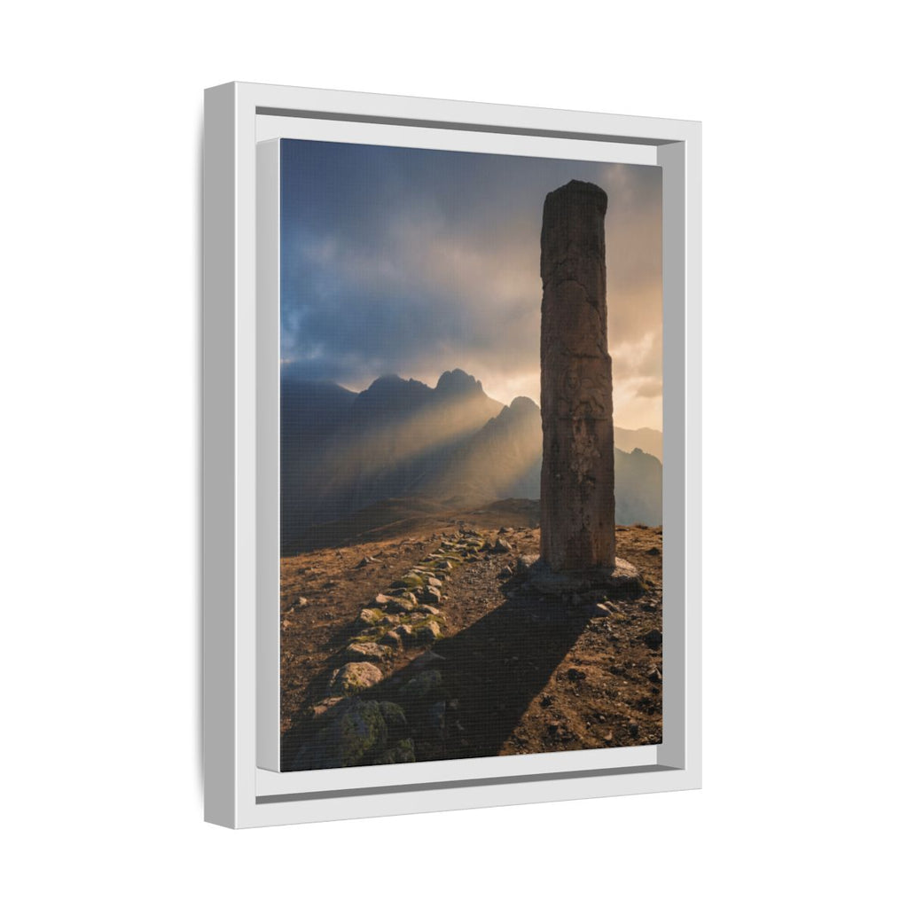 Framed Matte Canvas - Sun Peak