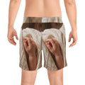 Men's Swim Shorts - Warm Sand Aesthetic
