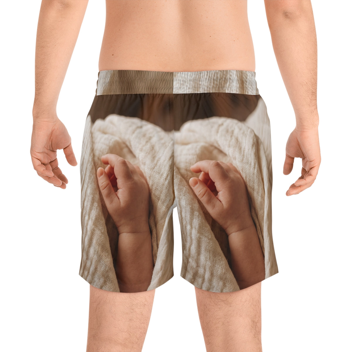 Men's Swim Shorts - Warm Sand Aesthetic