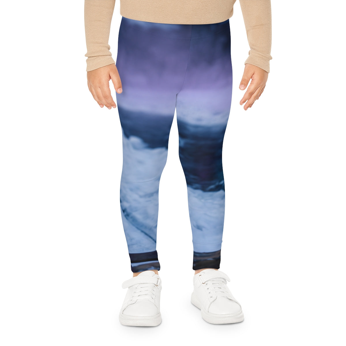 Kids Leggings with Retro Neon Winter Arcade
