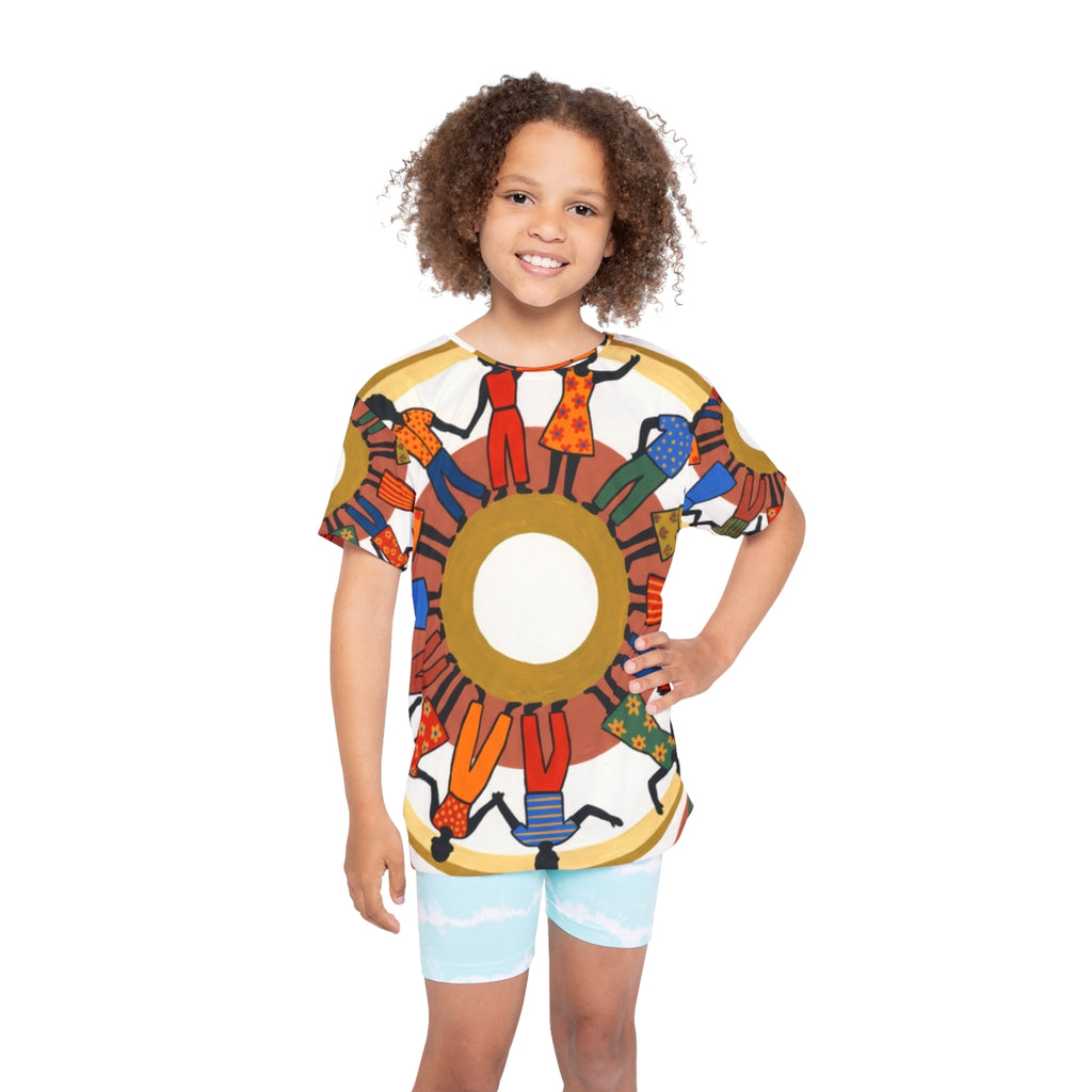 Kids Sports Jersey - Unity Mandala Folk Art | Echovira...