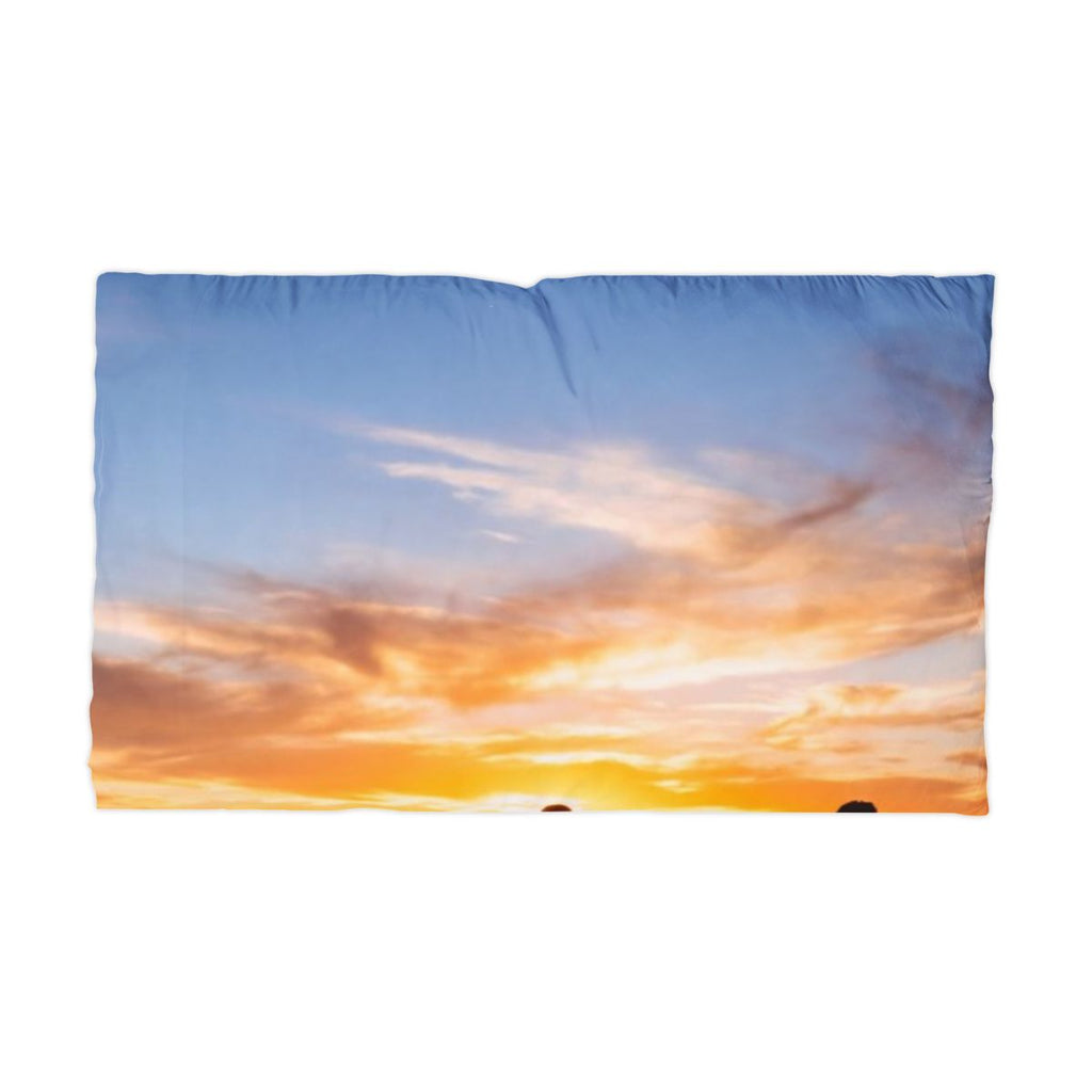 Microfiber Pillowcase - Sunset Horizon | Echovira Gallery