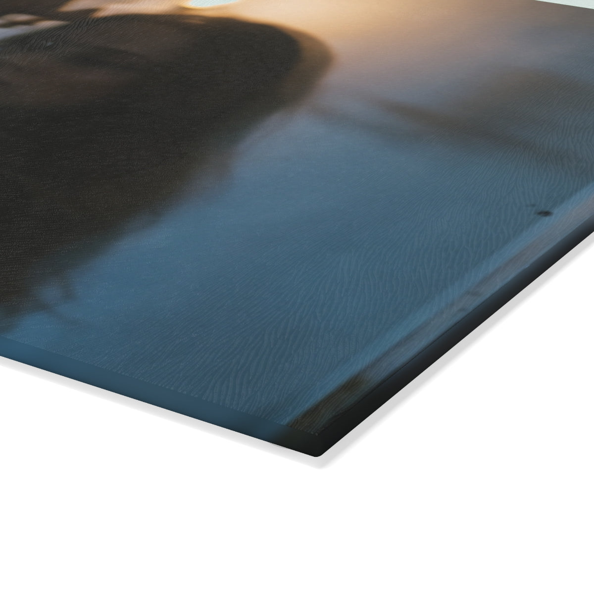 Midnight Shadow Cutting Board - Moody Glass Prep Board |...